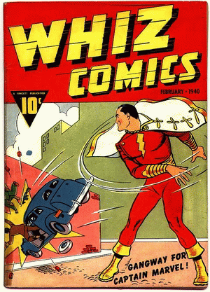 1940 - Whiz Comics #2 - Click
for Bigger Image in a New Page